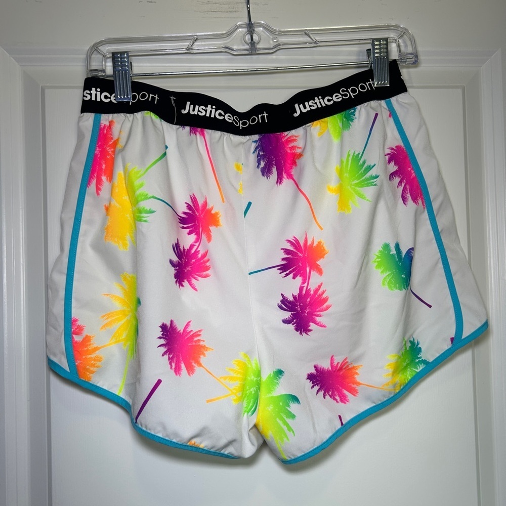Justice Neon Palm Tree Shorts - Picture 2 of 3
